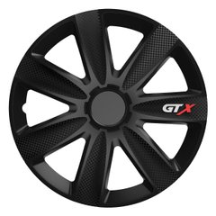 Ковпаки для коліс GTX carbon "black" "R14" - 4 шт. Amio 10323
