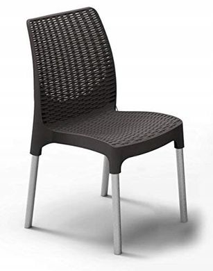 Набір пластикових садових меблів CURVER CHELSEA SET 230681 (2 крісла + столик) колір графіт