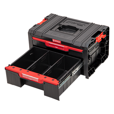 Модульний ящик для інструментів з двома висувними ящиками 450 x 310 x 244 мм Qbrick System PRO Drawer 2 Basic