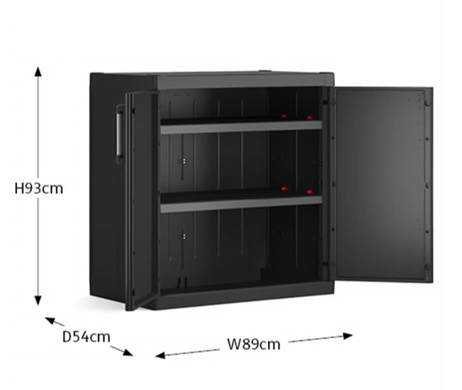 Багатофункциональная нижняя шафа пластиковая Keter Armadio Detroit XL Basso 249803 черный