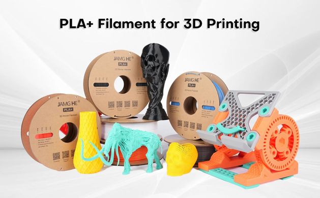 Філамент JAMGHE PLA Plus Grey Filament 1,75 мм 1 кг