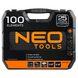 Набір інструментів універсальний 1/4, 1/2, CrV, кейс 100 шт. Neo Tools 08-920
