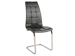 Кресло для дома из экокожи Signal H103 хром серый