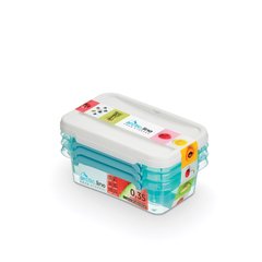 Сет пластиковые пищевые герметичные контейнеры с клипсами 0,35 л 15 х 9,5 x 7,5 см - 3 шт. arctic.line 3833