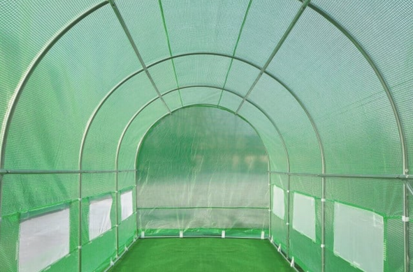 Тунель-теплиця Cultivo DOUBLE Двері 4х8х2 - 32м2 зелений 003350, 003350