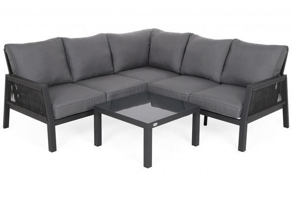 Садовий кутовий диван зі столиком Toledo Grey/Window Grey (485612)