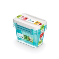 Сет пластикові харчові герметичні контейнери з кліпсами 0,65 л 15 х 9,5 x 11,5 см - 3 шт arctic.line 3835