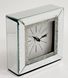 Настільний квадратний годинник модерн дзеркальний 15х15 см