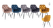Крісло м'ягке зі спинкою Signal Cherry Velvet Monolith Bluvel 77 темно - синій вельвет чорні ніжки