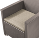 Комплект пластикових садових меблів Keter Elodie 5 Seater Sofa Set 254086 капучино