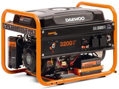 Бензиновый генератор DAEWOO GDA 3500 DFE + газ 2.8 кВт/3.2 кВт