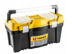 Ящик для инструмента Topex 25" 79R129 с алюминиевой ручкой 60х29х33 см