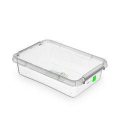 Антибактериальный пластиковый контейнер с микрочастицами серебра 6 л 39х29х8 см Orplast 1502