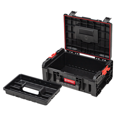 Модульний кейс оснащений містким лотком і гнучким ущільнювачем з ручкою 45 × 33 × 17 см Qbrick System PRO Technician Case 2.0