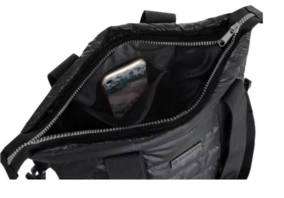 Жіноча стьобана сумка з плечовим ременем ZG739 чорна