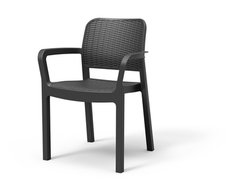 кресло садовое для терассы пластик Keter Bella 249570 графит