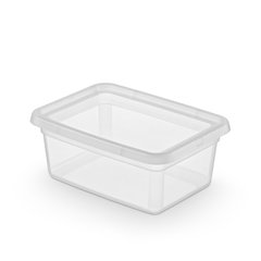 Универсальный пластиковый контейнер для хранения 12,5 л 28x38x16 см BaseStore Noclips 2521