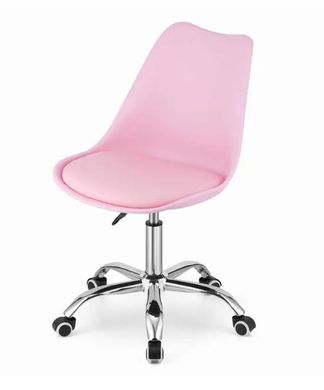 Поворотний стілець рожевий, що крутиться зі спинкою ALBA