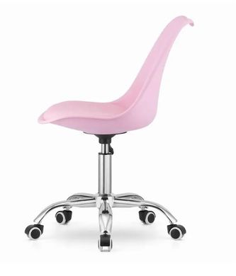 Поворотный стул крутящийся со спинкой ALBA розовый