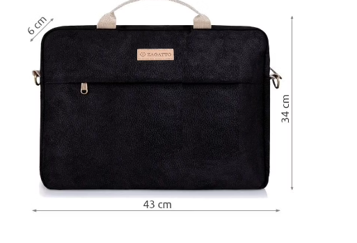Черная сумка для ноутбука 15.6" Zagatto  ZG615 чорная