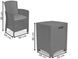 Набор мебели пластиковой из техноротанга Bica Set Lido Terrace Box со столом - сундуком графит 2-местный 9121.4