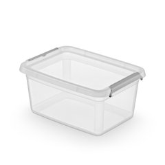 Универсальный пластиковый контейнер для хранения с клипсами 2 л 14x19x12,5 см Orplast BaseStore 2222
