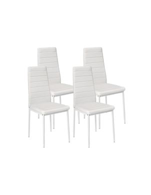 Кресло для кухни и гостинной с эко кожи Nicea H-261 белое