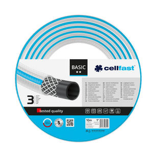 Шланг садовий для поливу Cellfast Basic 1" 10 м 10-431