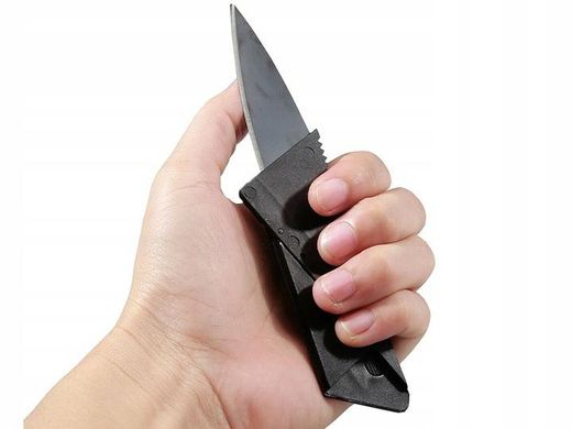Складной нож кредитка, карта выживания 85 мм x 55 мм x 2 мм КАТ02922