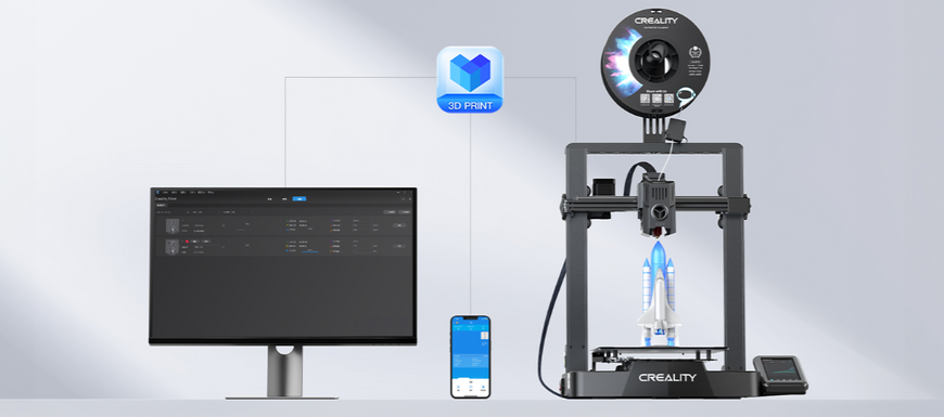 3D-принтер Creality Ender-3 V3 KE с автоматическим выравниванием, скорость печати 500 мм/с