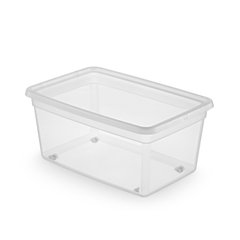 Универсальный пластиковый контейнер для хранения 40 л 58,5x39,5x28 см BaseStore Noclips 2721 wheel
