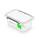 Антибактеріальний пластиковий харчовий контейнер з мікрочастинками срібла 0.5 л 15 х 9.5 х 6.5 см Orplast 1122