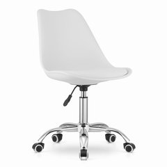 Поворотный стул крутящийся со спинкой ALBA белый