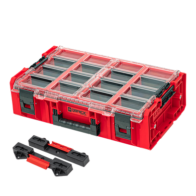 Модульний органайзер для інструментів з посиленою конструкцією Qbrick System ONE Organizer 2XL RED Ultra HD Custom + ONE Connect Adapters
