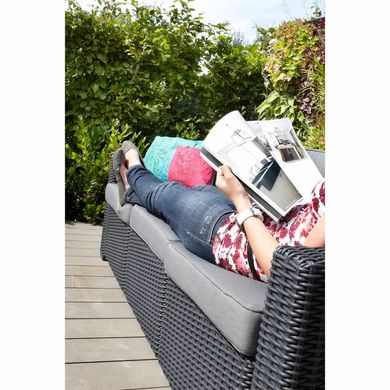 Садовий диван зі штучного ротанга Keter California 3 252844 графіт