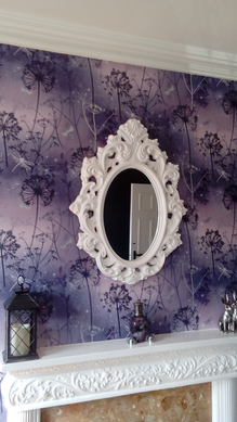 Шпалери в стилі модерн, з малюнком в фіолетовому кольорі Arthouse Fantasia 692306