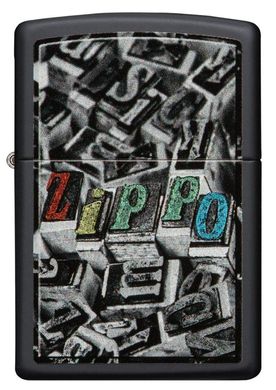 Оригинальная зажигалка Zippo Letterpress Design 218-077310