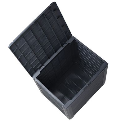 Ящик-скриня садовий для зберігання Prosperplast Woodebox 46 х 58,5 х 55 см антрацит MBWL140-S433