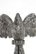 Статуетка фігурка Папуги срібного кольору 35 см