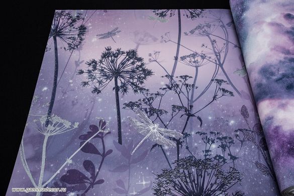 Шпалери в стилі модерн, з малюнком в фіолетовому кольорі Arthouse Fantasia 692306