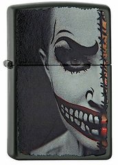 Запальничка Zippo Half Scary Painted Clown Face 60001967 Страшне розмальоване обличчя клоуна