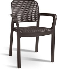 Садовий стілець пластиковий KETER Samanna 216923 коричневий