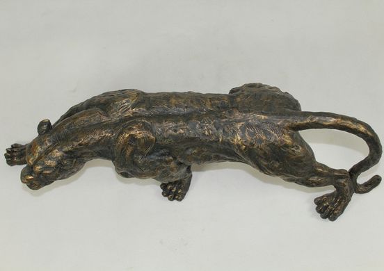 Статуетка фигурка леопард под бронзу 52 см