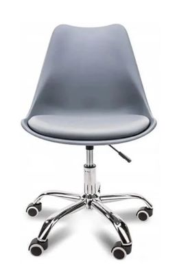 Поворотный стул крутящийся со спинкой ALBA серый