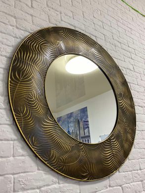 Зеркало настенное Velka Tropical в брозновой раме 80 см