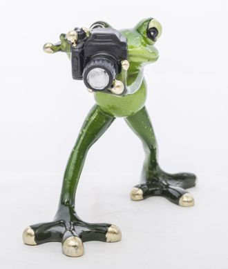 Декоративна фігурка фотографа жаби 127600