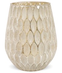 Декоративна скляна вазочка - свічник із золотою внутрішньою обробкою Art-Pol  117500