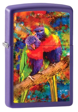 Зажигалка Zippo Colorful Parrot Couple 80822 Пара красочных попугаев