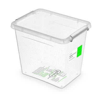 Антибактериальный пластиковый пищевой контейнер с микрочастицами серебра 3,0 л 19,5 х 15 х 17 см Orplast 1232