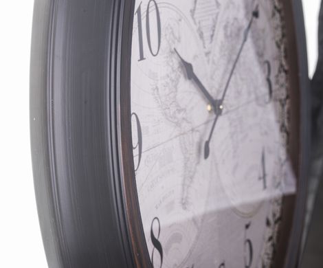 Декоративные часы на стену круглые Карта мира 80546